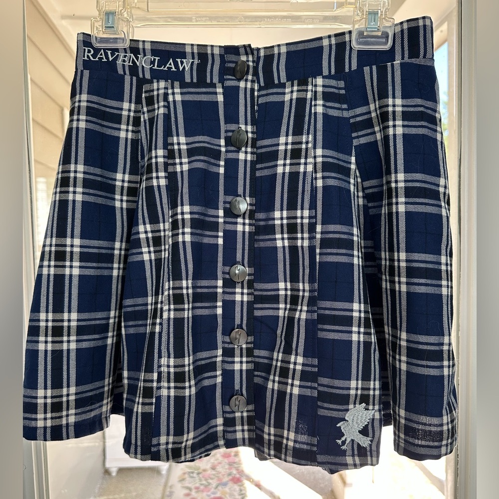 Harry Potter Ravenclaw Plaid Skirt by Hot Topic, Size Small